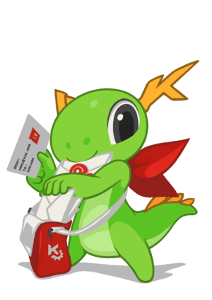 Konqi and the mails